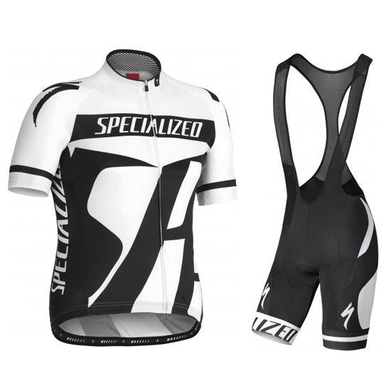 2016 Maillot Specialized Tirantes Mangas Cortas Negro Y Gris (2)